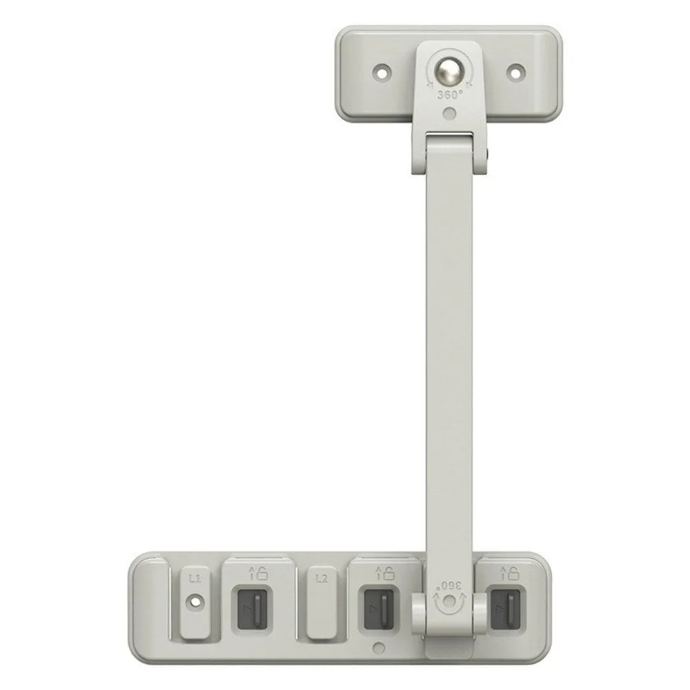 No Drill Self Adhesive Window Lock 3-Level Safety Distance Adjustment Casement Window Stopper - 1