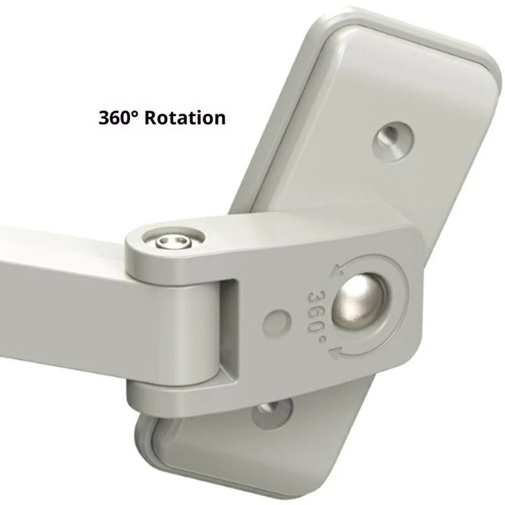No Drill Self Adhesive Window Lock 3-Level Safety Distance Adjustment Casement Window Stopper - 7