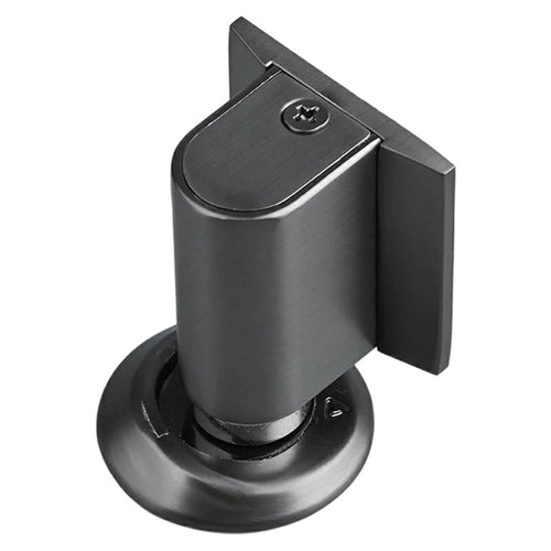 No-Drill Invisible Door Stopper Dual Magnetic Strong Hold Windproof Mute Cushioning Silicone Pad Anti-Collision - Gunmetal Gray - 1