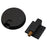 Invisible Floor Mounted Door Stopper No Drill Mechanical Wind Resistant For Bedroom Bathroom - Black - 1
