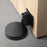 Invisible Floor Mounted Door Stopper No Drill Mechanical Wind Resistant For Bedroom Bathroom - Black - 5