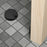 Invisible Floor Mounted Door Stopper No Drill Mechanical Wind Resistant For Bedroom Bathroom - Black - 6
