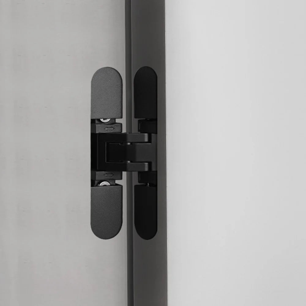Adjustable Concealed Cabinet Hinges Hidden Cross Hinge for 18-20mm Thickness Doors - Black - 2