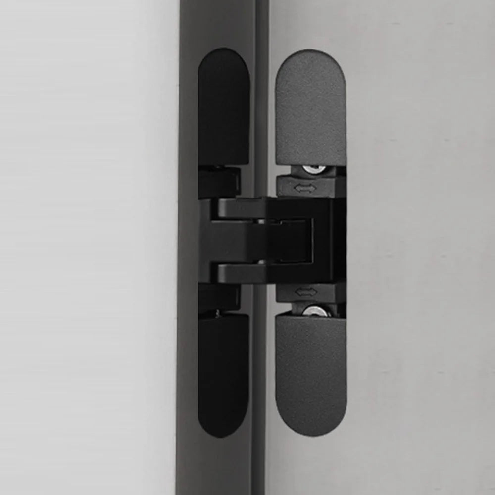 Adjustable Concealed Cabinet Hinges Hidden Cross Hinge for 18-20mm Thickness Doors - Black - 3