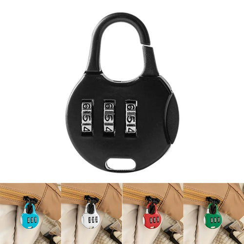 5Pcs Mini Combination Padlock Set for Luggage / Backpack / Drawer Security Lock Portable Travel Safe (Silver / Black / Baby Blue / Green / Red) - 1
