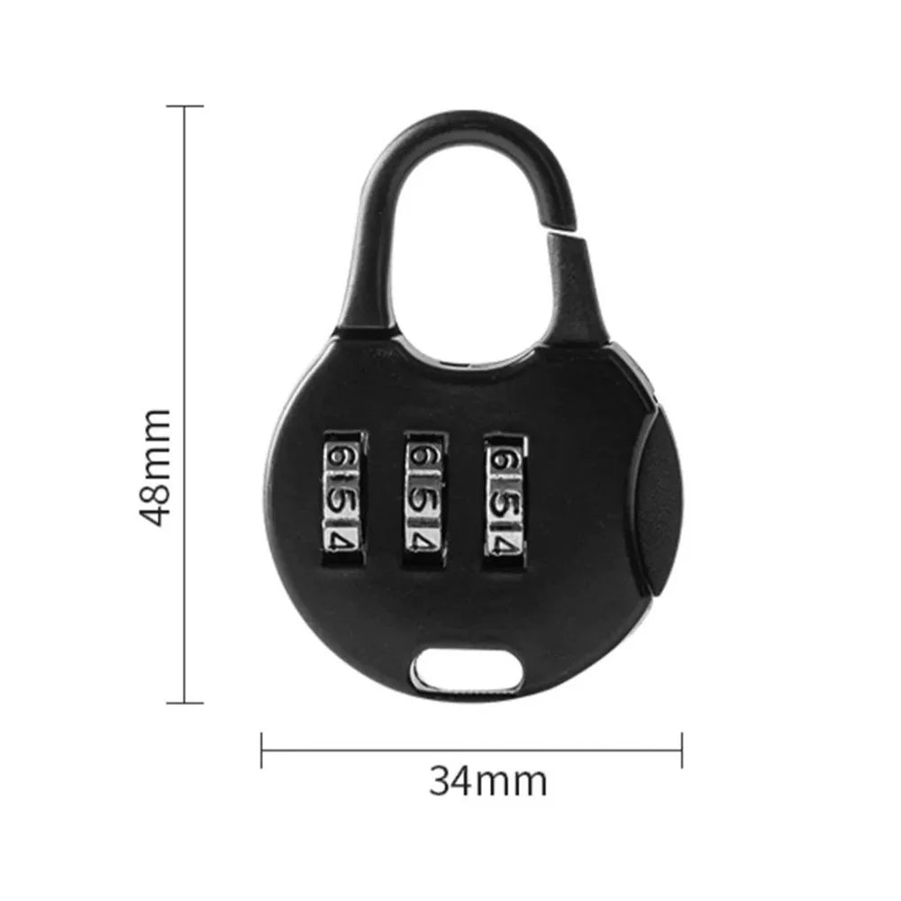 5Pcs Mini Combination Padlock Set for Luggage / Backpack / Drawer Security Lock Portable Travel Safe (Silver / Black / Baby Blue / Green / Red) - 7