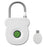 Smart Fingerprint Padlock Anti-Theft Security Lock with Electronic Key USB - C Fast Charge for File Cabinets Suitcases - White - 1