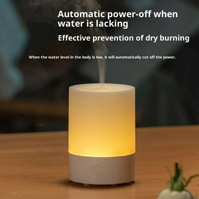 7 Color Aroma Diffuser USB Ultrasonic Humidifier Desktop Essential Oil Scent Machine for Bedroom - White  /  DQ712 - 7