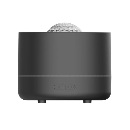 Starry Sky Projector Humidifier USB Desktop Colorful Water Wave Atmosphere Light Aroma Diffuser - Black - 1