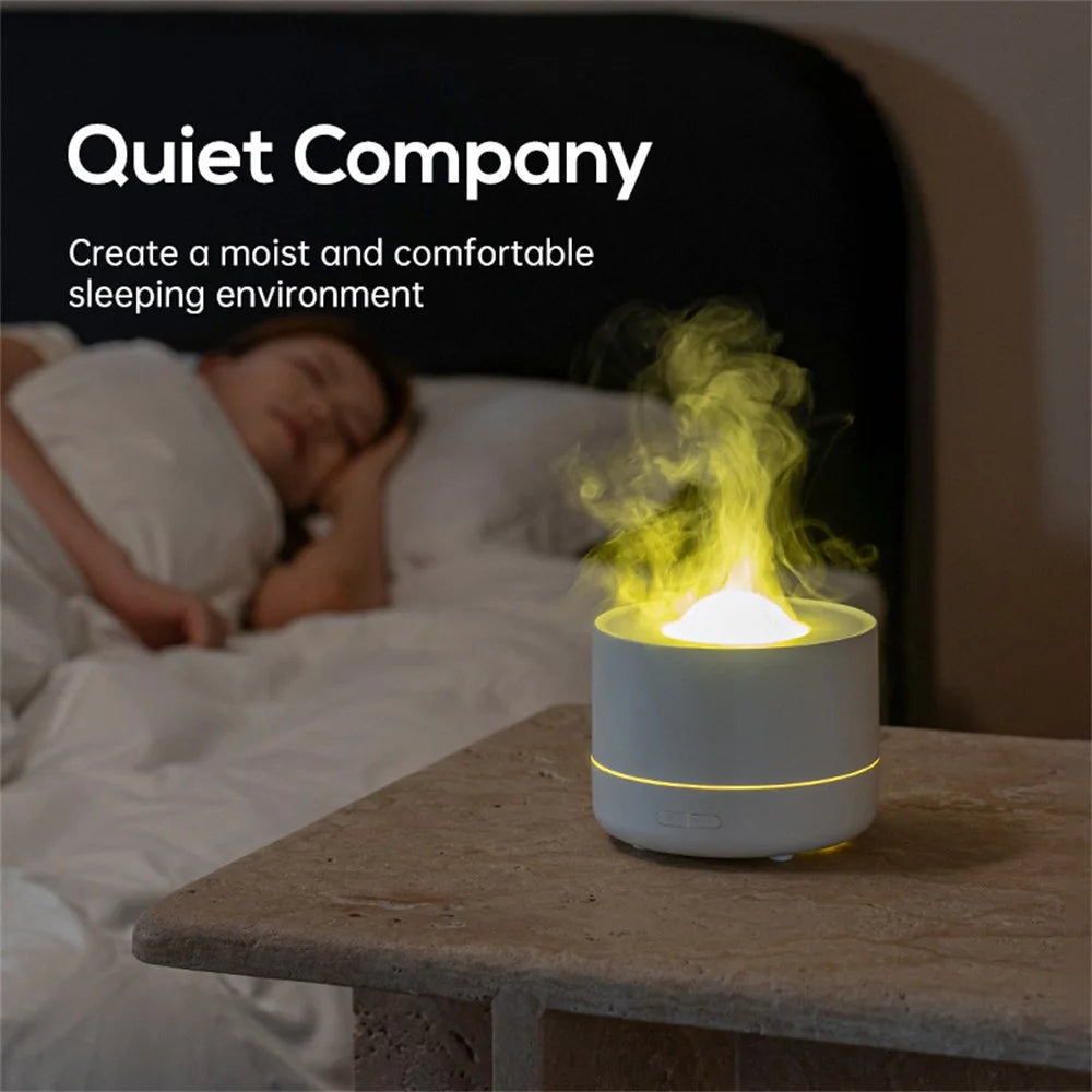 Starry Sky Projector Humidifier USB Desktop Colorful Water Wave Atmosphere Light Aroma Diffuser - Black - 2