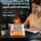 USB Salt Stone Flame Diffuser 3D Fire Effect Air Humidifier with 7 Color Lights for Home / Office Desktop - Black - 4