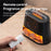 USB Salt Stone Flame Diffuser 3D Fire Effect Air Humidifier with 7 Color Lights for Home / Office Desktop - Black - 7