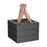 USB Campfire Aroma Diffuser Desktop Air Humidifier with 7-Color Gradient Flame Effect - Black - 1