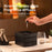 USB Campfire Aroma Diffuser Desktop Air Humidifier with 7-Color Gradient Flame Effect - Black - 6