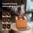 USB Campfire Aroma Diffuser Desktop Air Humidifier with 7-Color Gradient Flame Effect - Black - 7