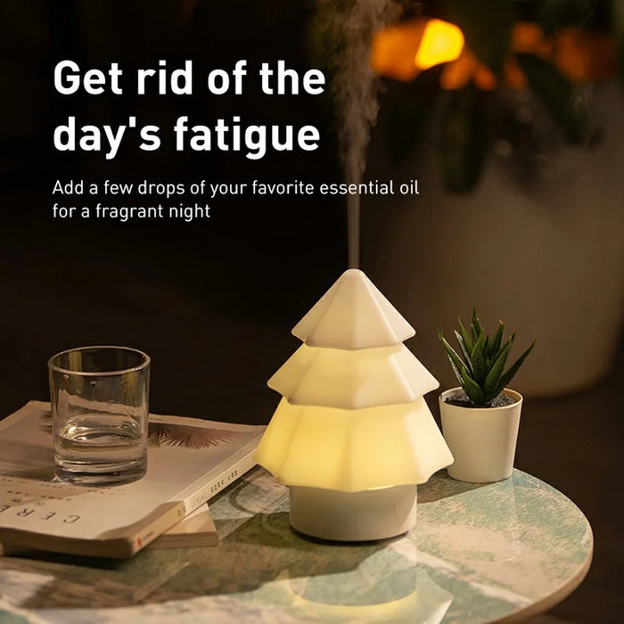 Desktop Christmas Tree Aroma Diffuser USB Mist Ambient Lamp Intelligent Safety Protection for Home - 7