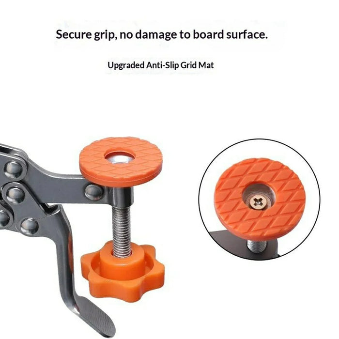 Stainless Steel Hinge Hole Locator Installation Adjustable Edge Quick Clamp Woodworking Tool for Cabinet Door - 6