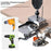 Stainless Steel Hinge Hole Locator Installation Adjustable Edge Quick Clamp Woodworking Tool for Cabinet Door - 7