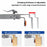 Adjustable Drawer Clamp Push-Button Quick Release Fixing Tool No-Handle Installation Assistant for Drawers - 3