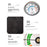 ANZHIDONG Temperature Humidity Meter for Home Pharmacy Wall Mounted Mechanical Thermometer Hygrometer - 5