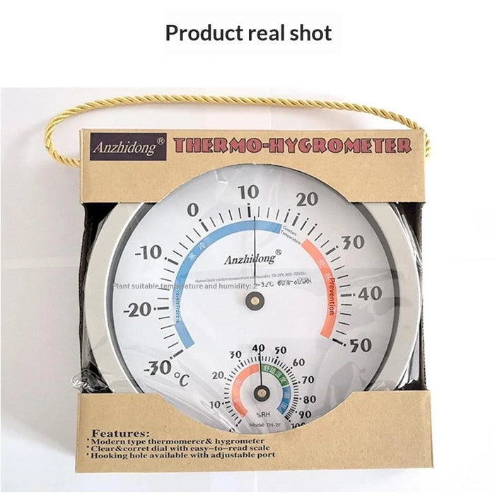 ANZHIDONG Temperature Humidity Meter for Home Pharmacy Wall Mounted Mechanical Thermometer Hygrometer - 7