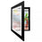 A4 (21x29.7cm) Flip Photo Frame Magnetic Picture Frame Clear Display for Art Photos Storage - Black - 1