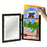 A4 (21x29.7cm) Flip Photo Frame Magnetic Picture Frame Clear Display for Art Photos Storage - Black - 2