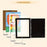 A4 (21x29.7cm) Flip Photo Frame Magnetic Picture Frame Clear Display for Art Photos Storage - Black - 7