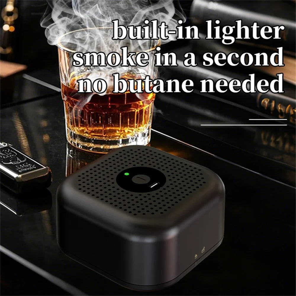 Electric Whiskey Smoke Infuser Cocktail Smoker Set Rechargeable Bar Party Mixology Tool Smoking Gun Kit - 3