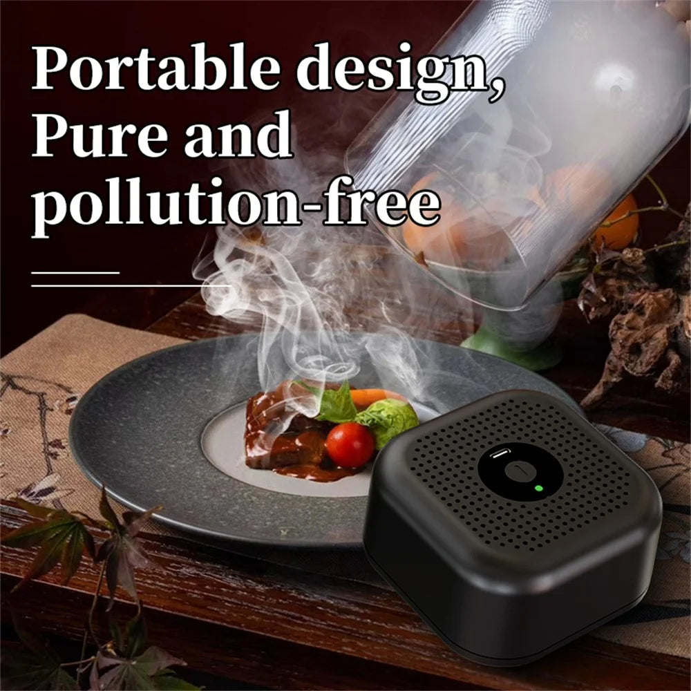Electric Whiskey Smoke Infuser Cocktail Smoker Set Rechargeable Bar Party Mixology Tool Smoking Gun Kit - 5