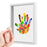 Transparent Photo Frame DIY Handprint Frame Family Multi-Person Handprint Gift Creative Souvenir Decor - White - 1