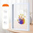 Transparent Photo Frame DIY Handprint Frame Family Multi-Person Handprint Gift Creative Souvenir Decor - White - 3