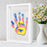 Transparent Photo Frame DIY Handprint Frame Family Multi-Person Handprint Gift Creative Souvenir Decor - White - 6