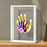 Transparent Photo Frame DIY Handprint Frame Family Multi-Person Handprint Gift Creative Souvenir Decor - White - 7