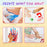 Transparent Family Handprint Photo Frame DIY Art Print Gift Multi Person Handprint Frame with LED Light - White - 6