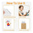 Transparent Family Handprint Photo Frame DIY Art Print Gift Multi Person Handprint Frame with LED Light - White - 7