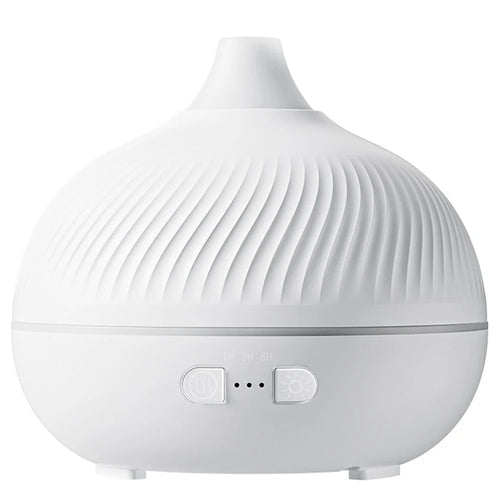 ESR Onion-Shaped Aromatherapy Diffuser with Simulated Flame USB Desktop Ultrasonic Humidifier for Home Bedroom Office Living Room - White - 1