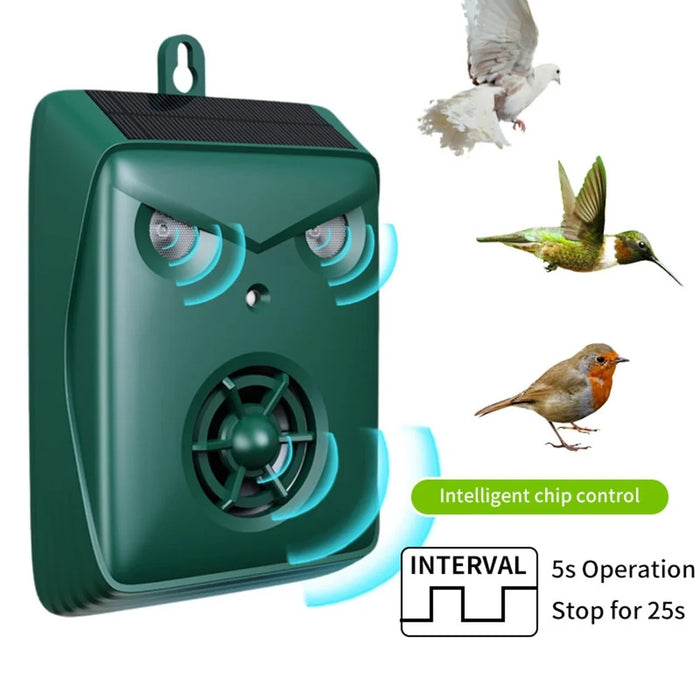 B09 Outdoor Solar Powered Ultrasonic Animal Repellent IP54 Waterproof Wall Mounted Bird Mouse Deterrent Device - 5