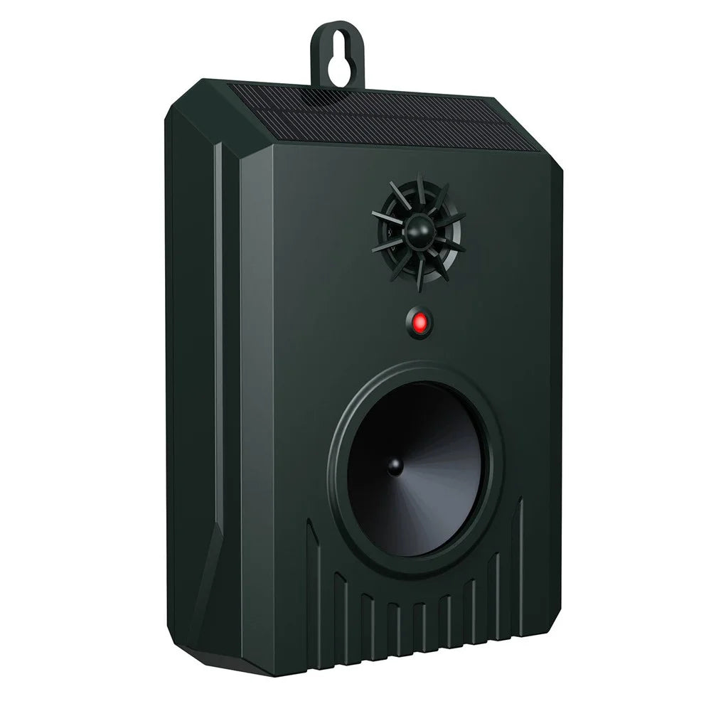 B10 Wall Mounted Ultrasonic Animal Repellent Outdoor Solar Powered Pest Control Device for Mice Dogs Birds - 2