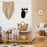 Animal Shaped Key Holder Wall Mount Hook Metal Iron Paw Print Hanger for Entryway Decorative Storage Organizer - Three Cats - 3