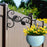 Wrought Iron Wall Mounted Holder Hanging Basket Bracket Flower Pot Hanger Wind Chime Lantern Support for Garden Decor - 5