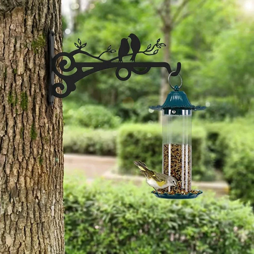 Iron Wall-Mounted Basket Hook Retro Hanging Planter Bracket Heavy Duty Hanger for Garden Patio - 5