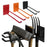 Wall-Mounted Garden Tool Storage Rack Heavy Duty Iron Tool Hanger Rust-Resistant Organizer for Garden Balcony Garage - Black - 2