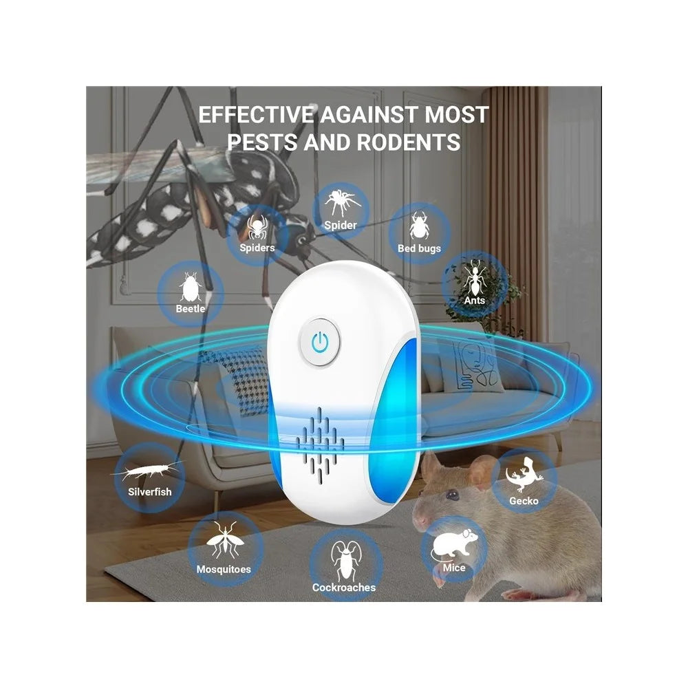 311 Dual Modes Electronic Ultrasonic Repellent Plug-in Pest Control Device for Bugs Mosquito Roach Rodent - US Plug - 3