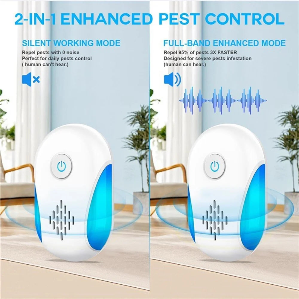 311 Dual Modes Electronic Ultrasonic Repellent Plug-in Pest Control Device for Bugs Mosquito Roach Rodent - US Plug - 5
