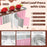 20Pcs / Set Aluminum Foil Loaf Pans with Transparent Lid Kitchen Mini Bread Baking Pans (BPA Free, No FDA) - Pink - 2