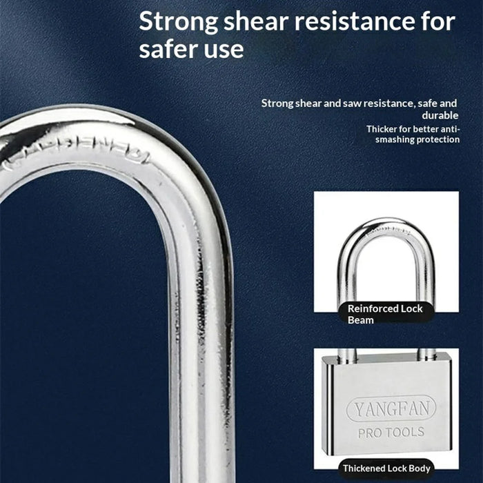 YANGFAN Anti Theft Padlock 60mm Short Shackle Waterproof Rust-Resistant Security Lock with 3 Keys for Home - 3