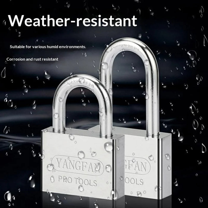 YANGFAN Waterproof Padlock 30mm Long Shackle Rustproof Security Lock with 3 Keys for Home  /  Outdoor Protection - 3