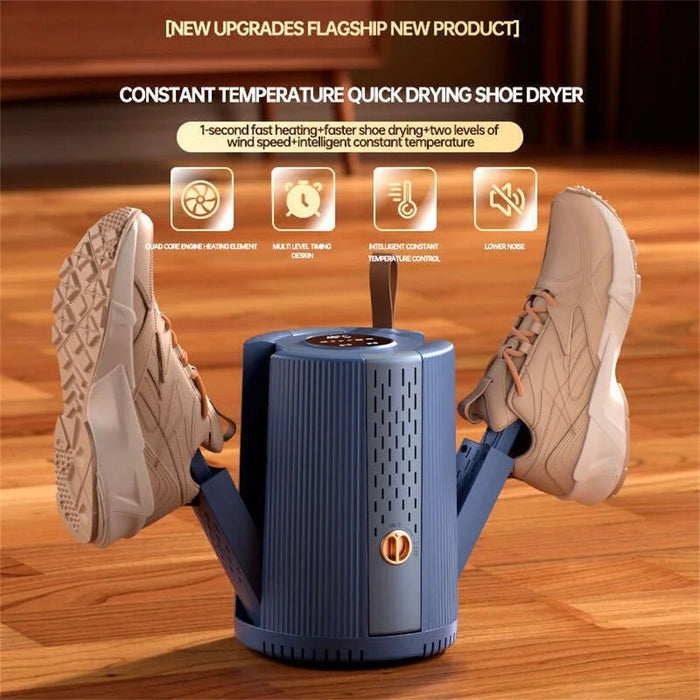 X3 4-Head Multi-Function Shoe Dryer Socks Warmer Deodorizer Boot Dryer for Home Dorm - EU Plug - 5