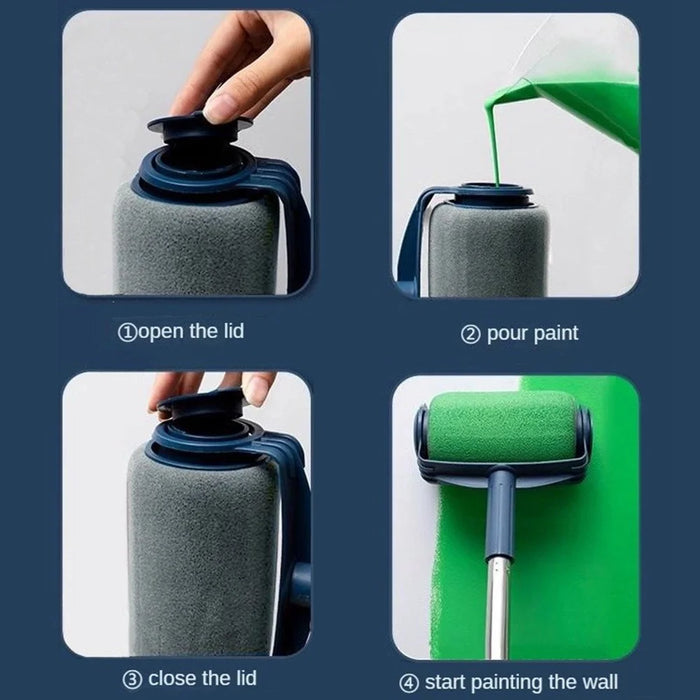 Paint Roller Latex Paint Roller Brush Corner Roller for Wall Painting Home Renovation - 4